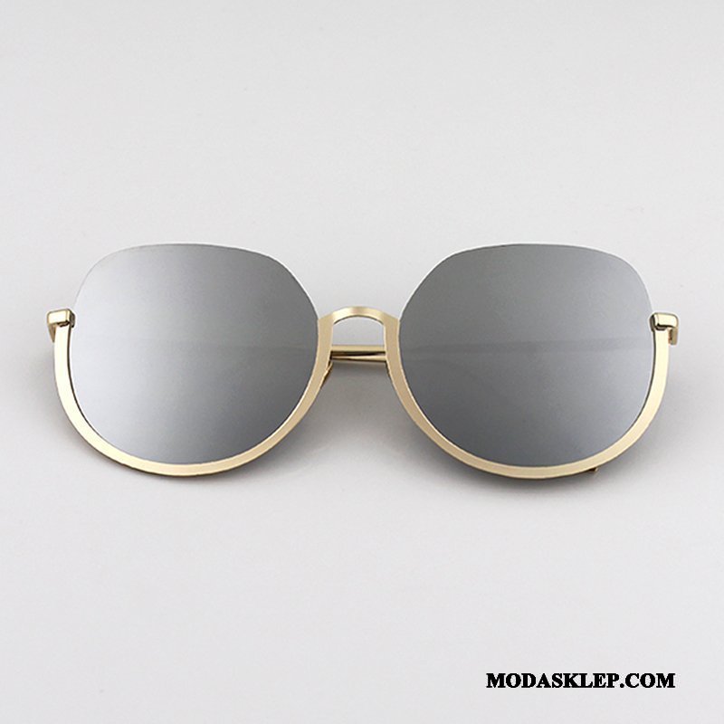 Damskie Okulary Przeciwsłoneczne Sklep Wielki Okrągła Super Cienkie Trendy Niebieski Czerwony