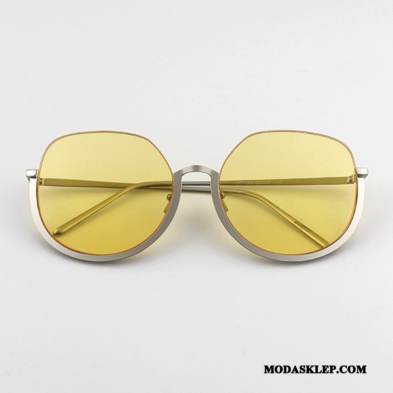 Damskie Okulary Przeciwsłoneczne Sklep Wielki Okrągła Super Cienkie Trendy Niebieski Czerwony
