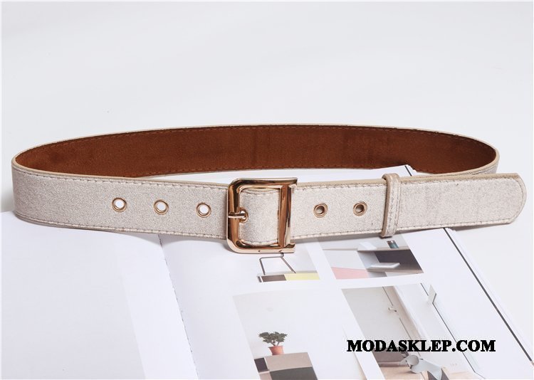 Damskie Paski Kup Super Moda Dekoracja Płótno Płaszcz Złoty Czerwony