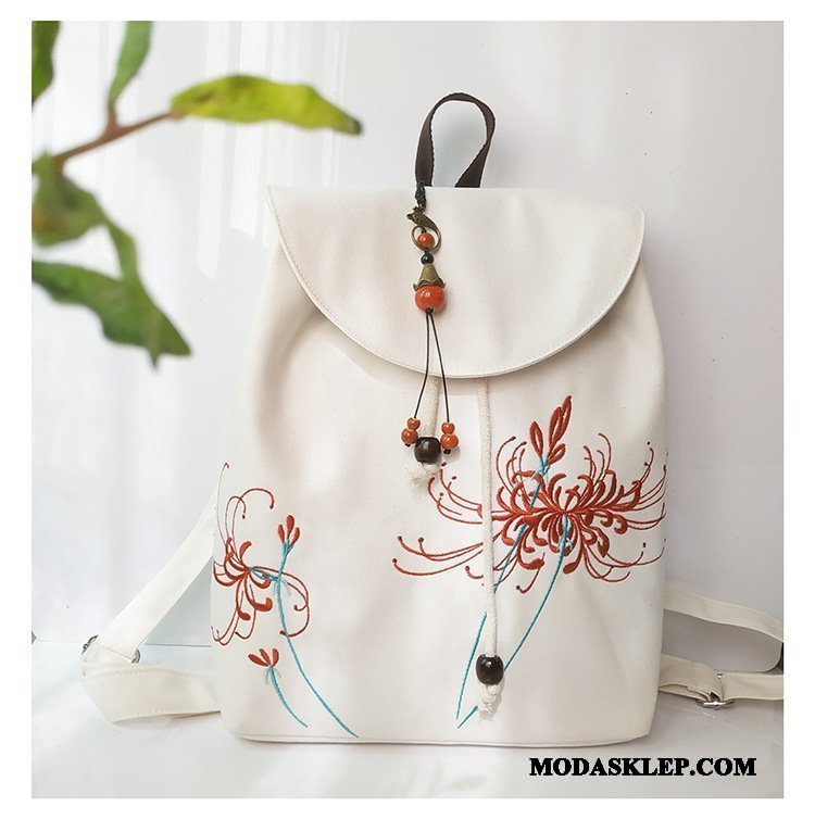 Damskie Plecak Oferta Haftowana Etniczny Sztuka Casual Średni Zielony