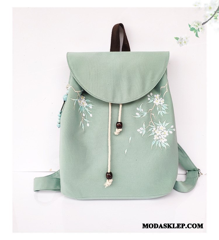 Damskie Plecak Oferta Haftowana Etniczny Sztuka Casual Średni Zielony