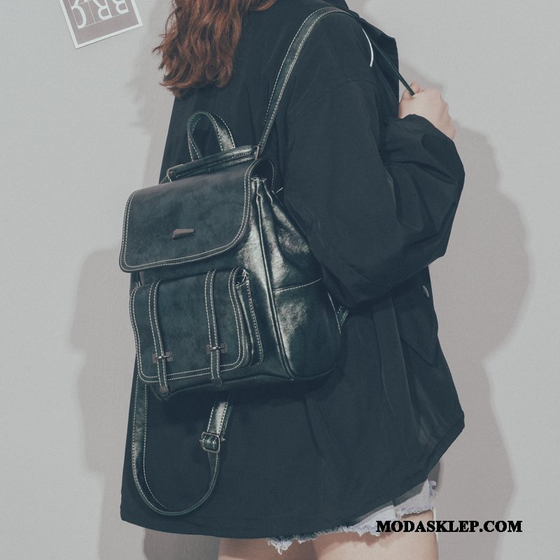 Damskie Plecak Online Casual Tornister Szkolny Moda Student 2019 Niebieski