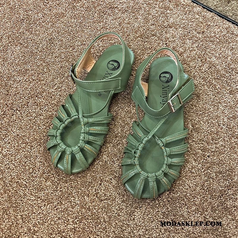 Damskie Sandały Sklep Wszystko Pasuje Buty 2019 Damska Plażowe Beżowy Biały Czerwony