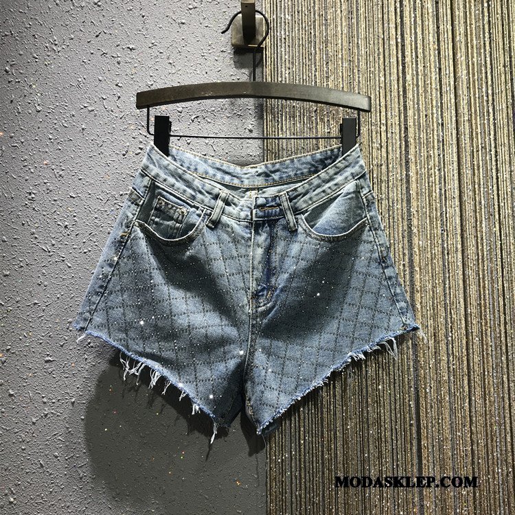 Damskie Spodenki Sprzedam Szorty 2019 Denim Wysoki Stan Nowy Szary