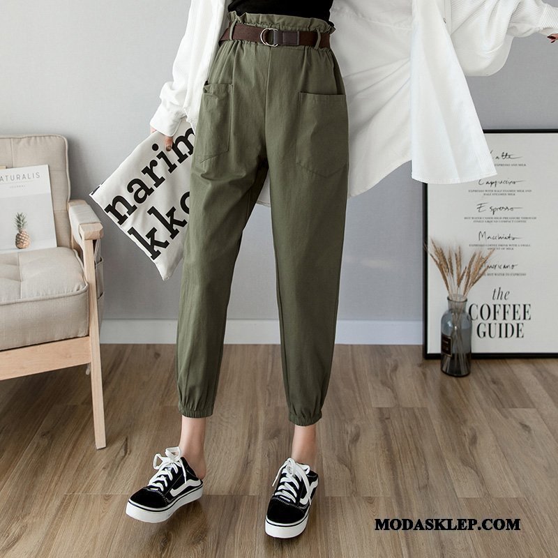 Damskie Spodnie Kup Casual Damska 2019 Cargo Eleganckie Czarny