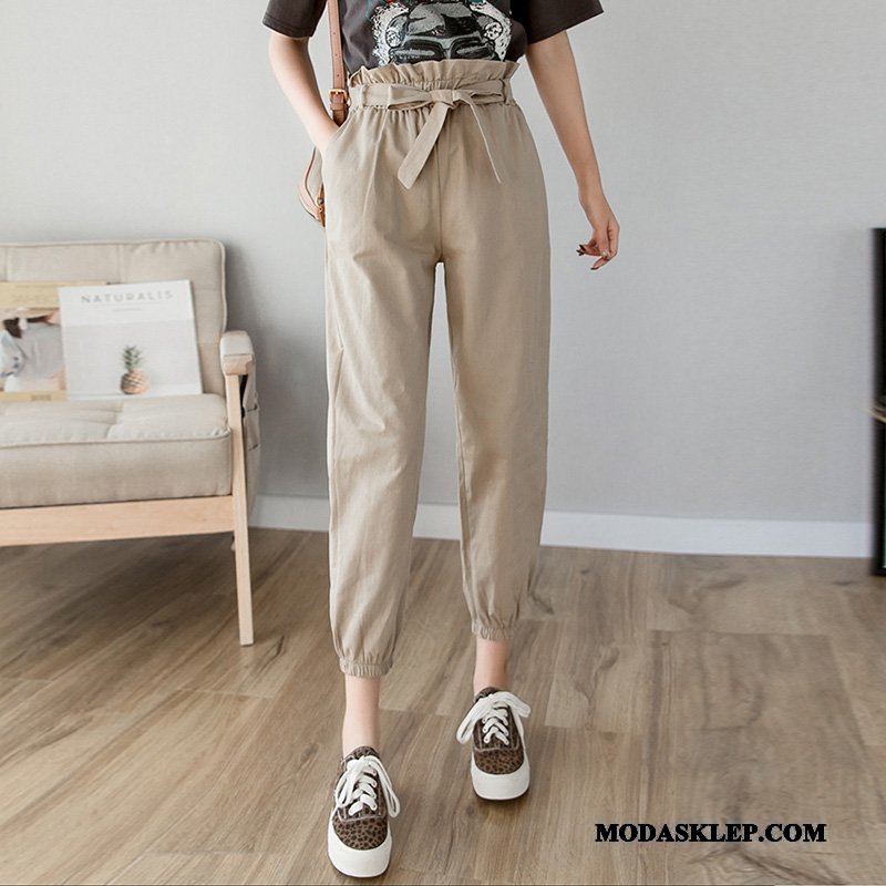 Damskie Spodnie Na Sprzedaż Casual Wiosna Moda Cienkie Casualowe Spodnie Zielony
