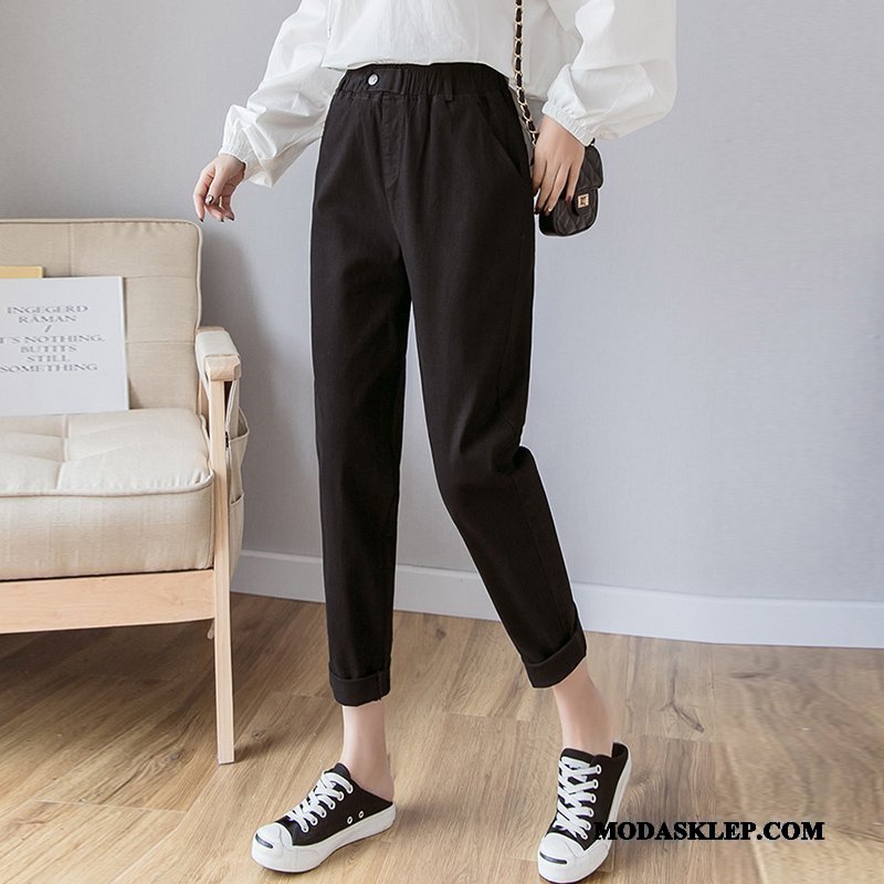 Damskie Spodnie Oferta Wiosna Casual 2019 Szerokie Damska Khaki Czerwony