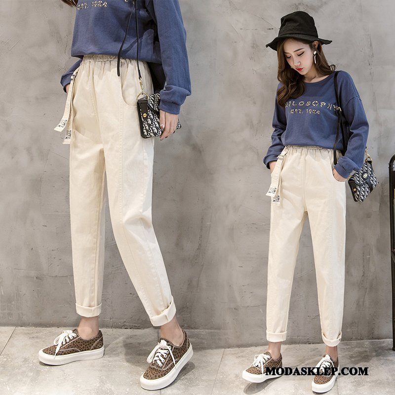 Damskie Spodnie Sprzedam Wysoki Stan Casual Super Nowy Wiosna Khaki