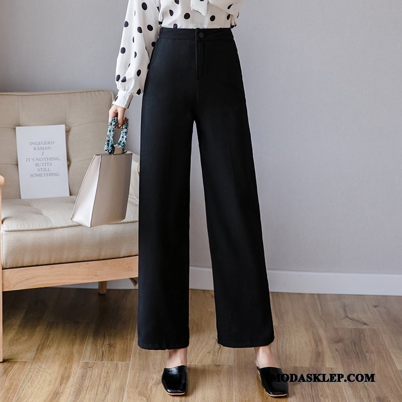 Damskie Spodnie Tanie Nowy Moda 2019 Eleganckie Damska Khaki