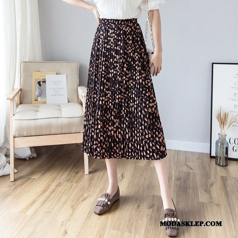 Damskie Spódnica Sprzedam Super Plisowana Eleganckie Wiosna Vintage Czarny