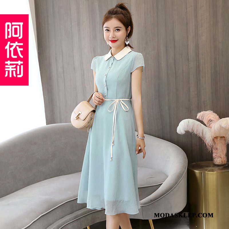 Damskie Sukienka Kupię Eleganckie Casual Ciasno W Talii Lady Lato Proszek