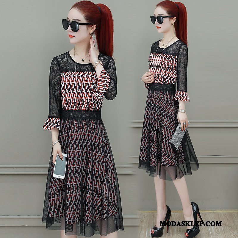 Damskie Sukienka Sprzedam Damska Nowy Lato Slim Fit Tendencja Czerwony