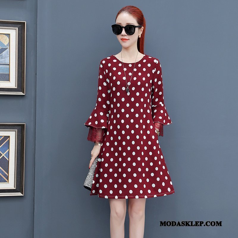 Damskie Sukienka Tanie Nowy Vintage 2019 Damska Tendencja Czarny