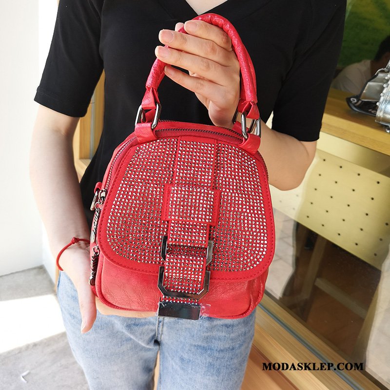 Damskie Torebki Sklep Nowy Torba Na Ramię Rhinestone Popularny Trendy Czarny