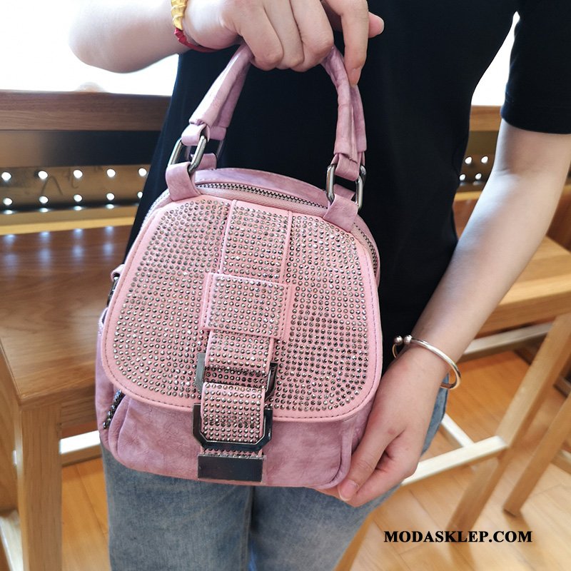 Damskie Torebki Sklep Nowy Torba Na Ramię Rhinestone Popularny Trendy Czarny