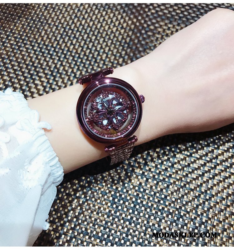 Damskie Zegarek Na Rękę Kup Eleganckie Nowy Wielki Wodoodporny Siatkowe Beżowy Złoty Czerwony