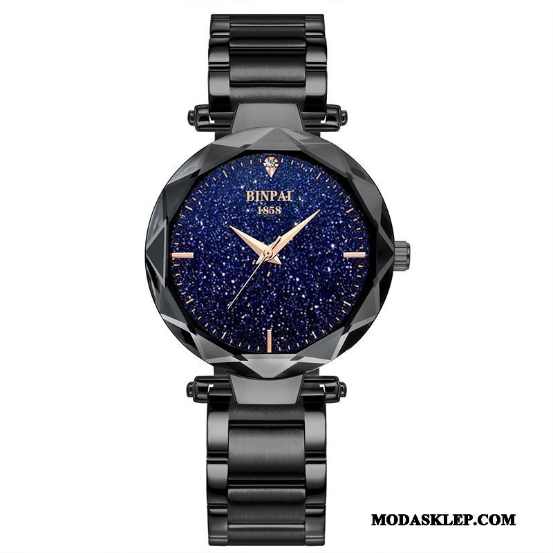 Damskie Zegarek Na Rękę Kupię Eleganckie Damska Kryształ Trendy Wodoodporny Czarny