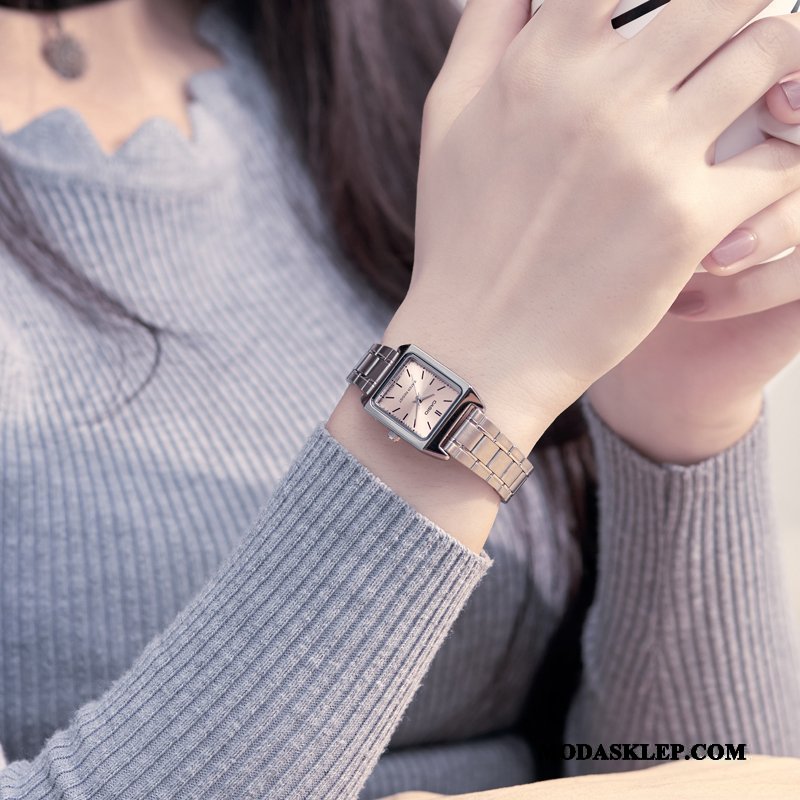 Damskie Zegarek Na Rękę Kupię Student Moda Siatkowe Wodoodporny Vintage Czerwony