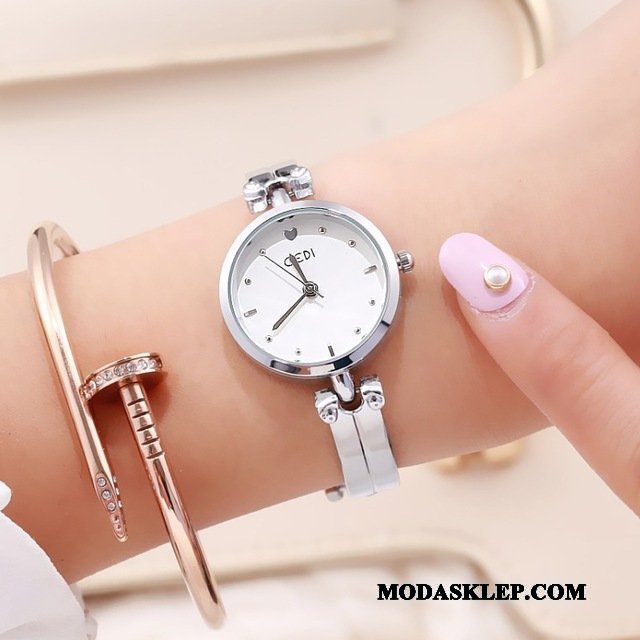 Damskie Zegarek Na Rękę Oferta Damska Wodoodporny Prosty Eleganckie Bransoletki Czarny