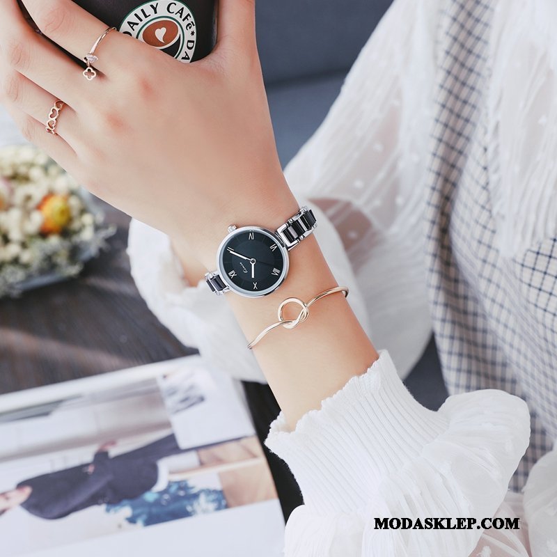 Damskie Zegarek Na Rękę Tanie Trendy Bransoletki Student Moda Eleganckie Beżowy Złoty