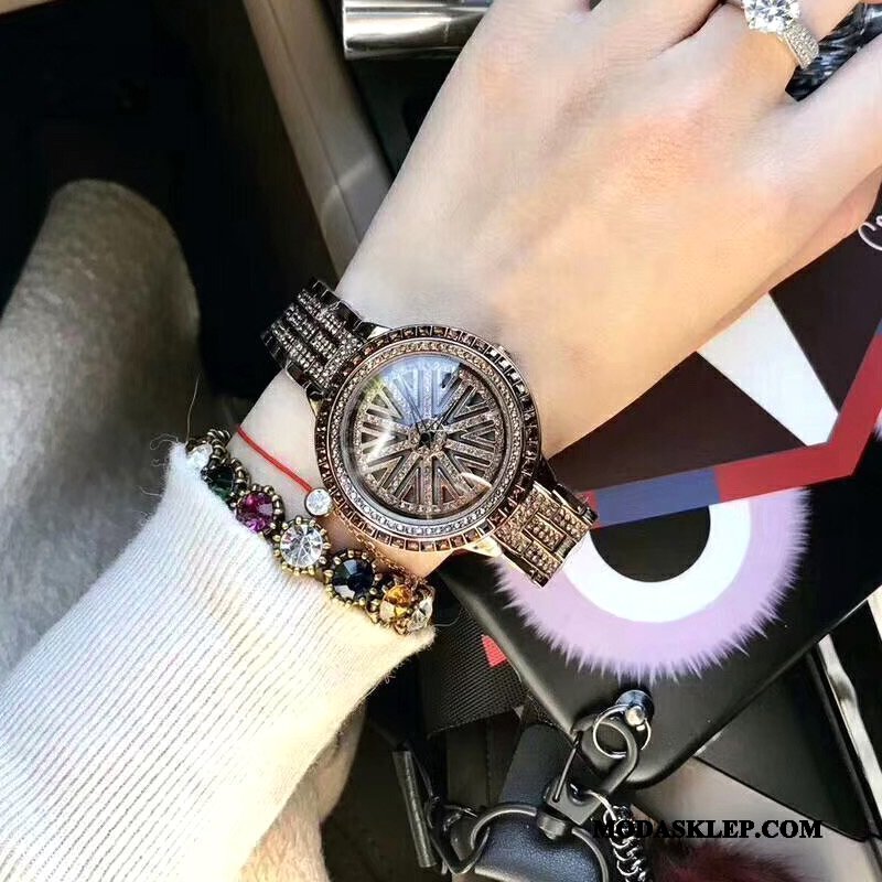 Damskie Zegarek Na Rękę Tanie Trendy Dekoracja Damska Wodoodporny Siatkowe Fioletowy Czerwony