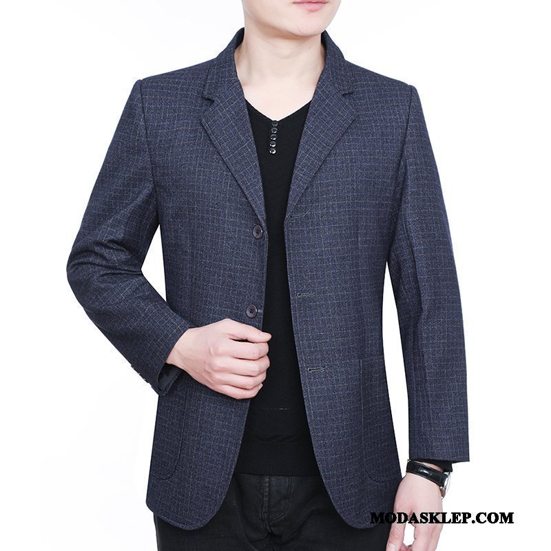 Męskie Blazer Sklep Nowy Slim Fit Męska Marynarka Wiosna Szary