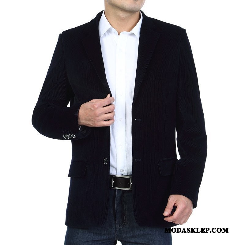 Męskie Blazer Sprzedam Męska Topy Wiosna Biznes Jesień Brązowy