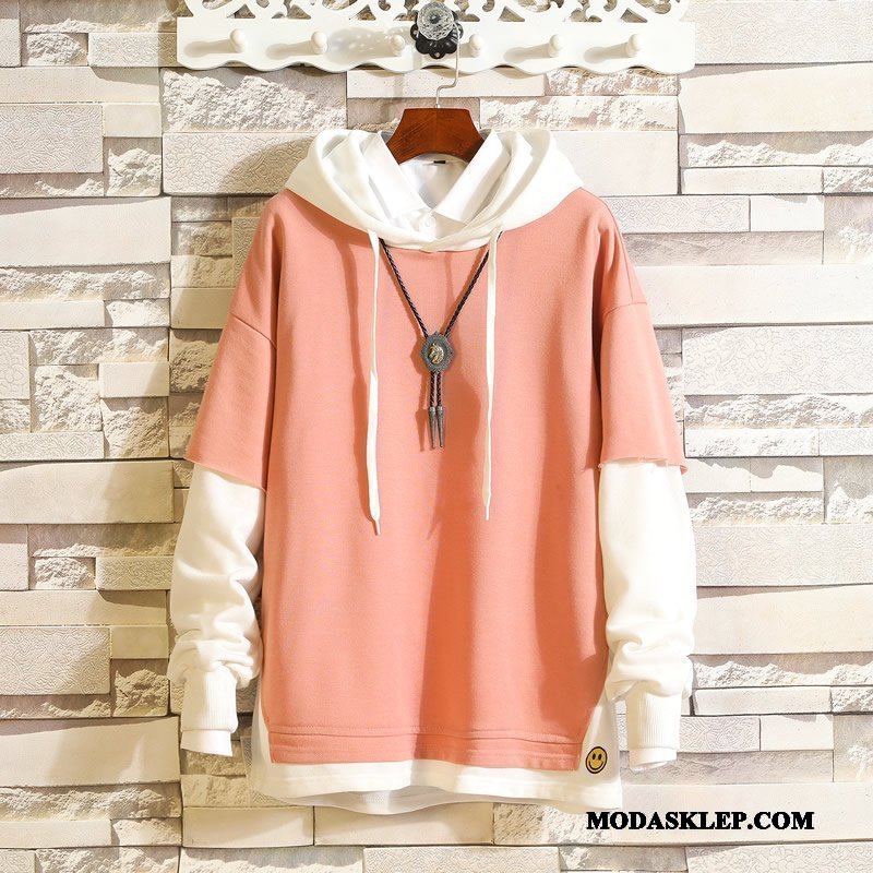 Męskie Bluza Z Kapturem Kup Jesień Płaszcz Casual Duży Rozmiar Tendencja Niebieski