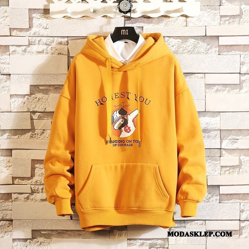 Męskie Bluza Z Kapturem Kupię Szerokie Bluzy Z Kapturem Męska Casual Pullover Granatowy