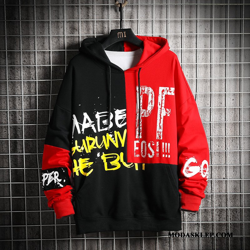 Męskie Bluza Z Kapturem Oferta Tendencja Nowy Bluzy Z Kapturem Wiosna Męska Mieszane Kolory Szary