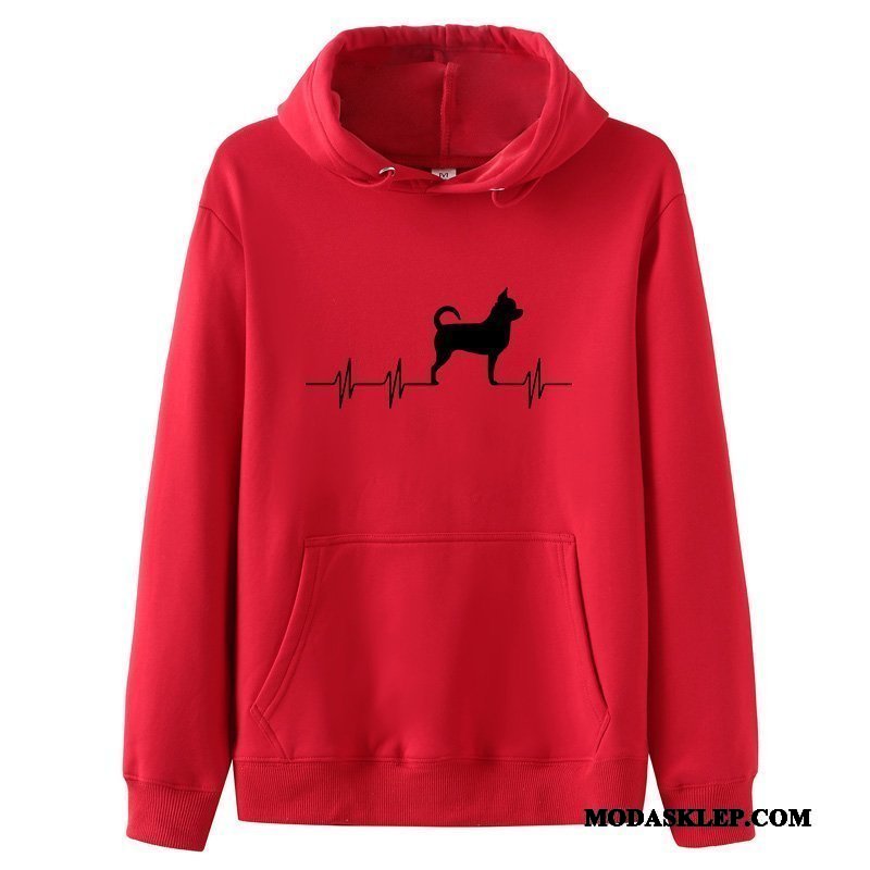 Męskie Bluza Z Kapturem Online Dla Grubych Męska Pullover Student Bluzy Z Kapturem Czarny