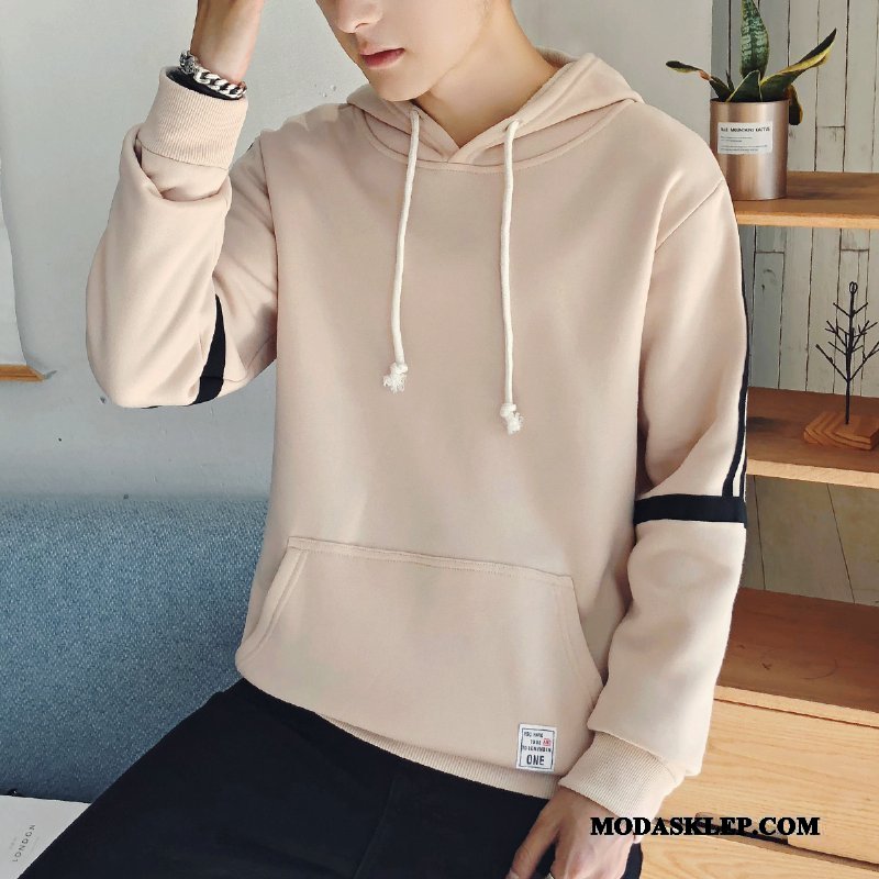 Męskie Bluza Z Kapturem Online Nowy Plus Kaszmir Tendencja Wiosna Student Khaki