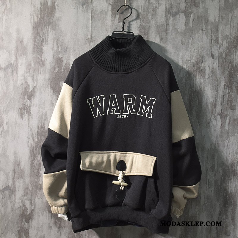 Męskie Bluza Z Kapturem Sprzedam Męska Pullover Modna Marka Tendencja Dla Grubych Brązowy Ciemno