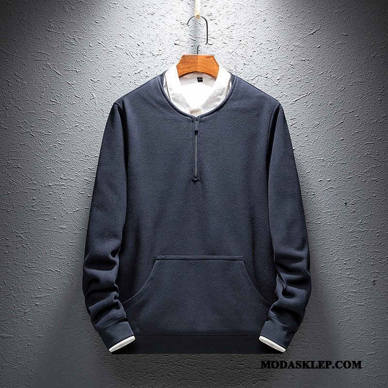 Męskie Bluza Z Kapturem Tanie Casual Wiosna Pullover Nowy Nastolatek Szary Zielony