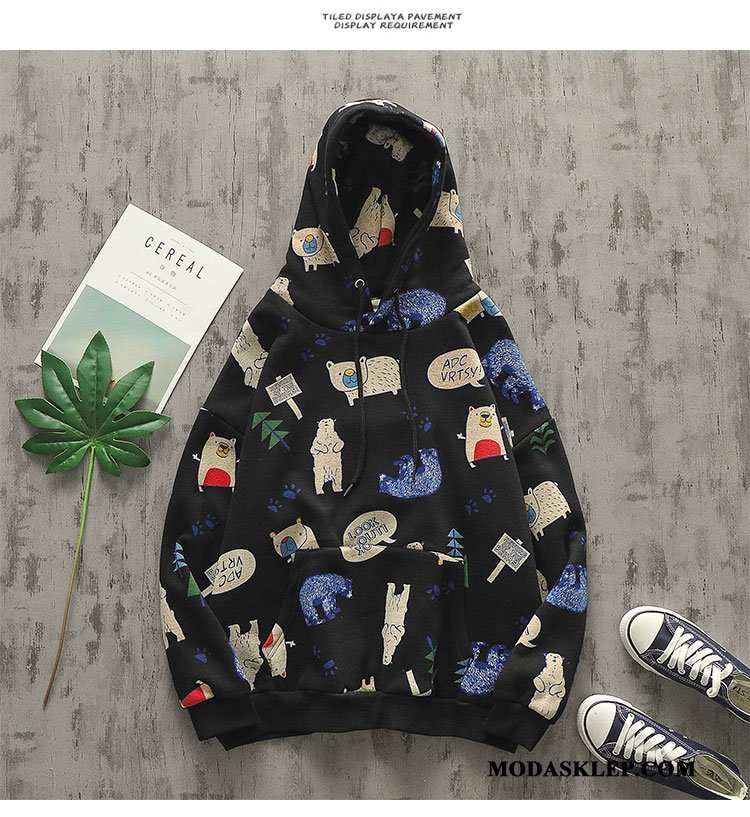 Męskie Bluza Z Kapturem Tanie Męska Bluzy Z Kapturem Damska Topy Tendencja Czarny