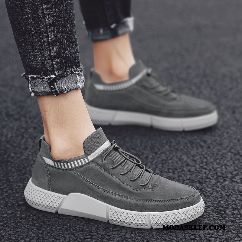 Męskie Buty Sportowe Kup Casual Skórzane Buty Tendencja Wszystko Pasuje 2019 Khaki