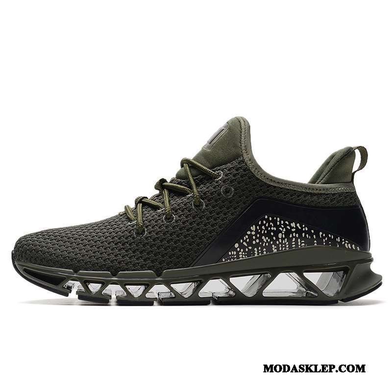 Męskie Buty Sportowe Online Fitness Buty Do Biegania Lekkie Amortyzujące Lato Czarny