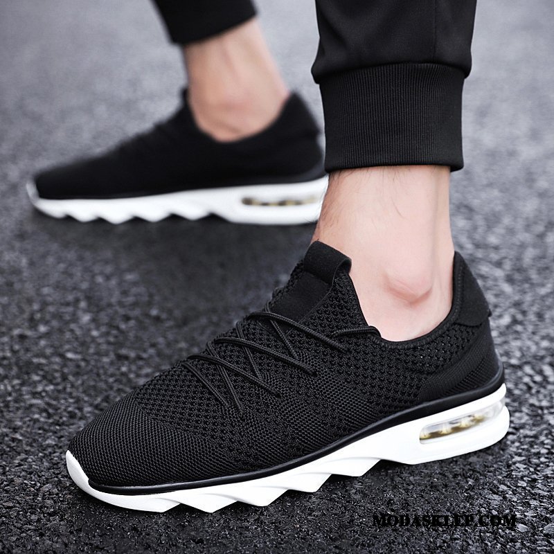 Męskie Buty Sportowe Sklep Buty Do Biegania Casual Siatkowe Zwiększ Trampki Szary