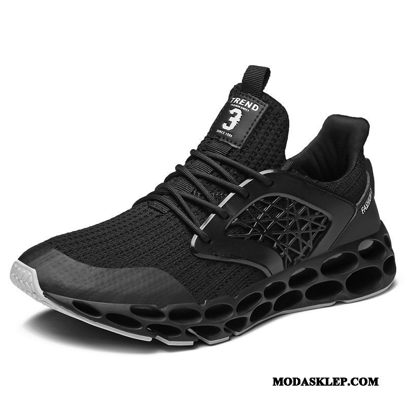 Męskie Buty Sportowe Sklep Męska Plecione Oddychające Moda 2019 Czerwony