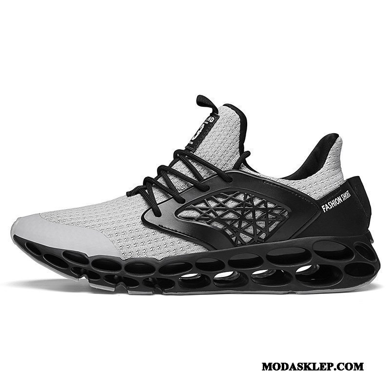 Męskie Buty Sportowe Sklep Męska Plecione Oddychające Moda 2019 Czerwony