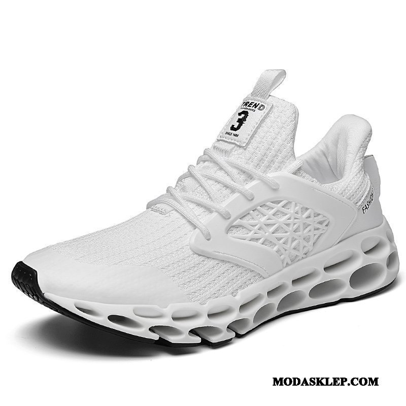 Męskie Buty Sportowe Sklep Męska Plecione Oddychające Moda 2019 Czerwony