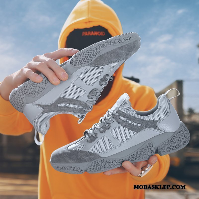 Męskie Buty Sportowe Sklep Student Młodzieżowa Tendencja Męska 2019 Beżowy
