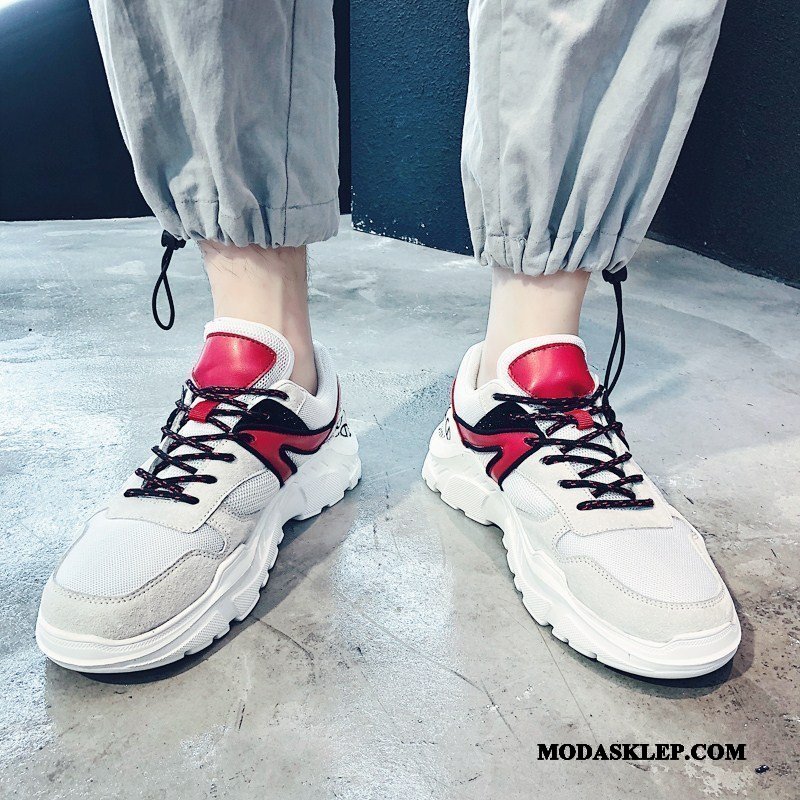Męskie Buty Sportowe Sprzedam Trampki Męska Wiosna Buty Do Biegania Casual Biały Zielony