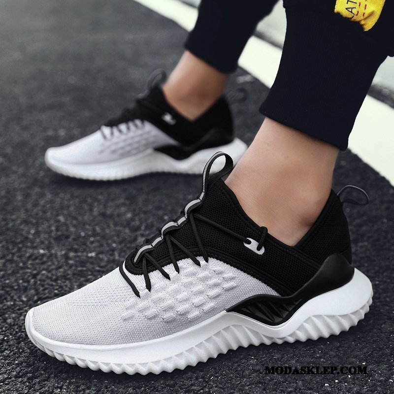 Męskie Buty Sportowe Tanie 2019 Wiosna Męska Tendencja Wszystko Pasuje Biały