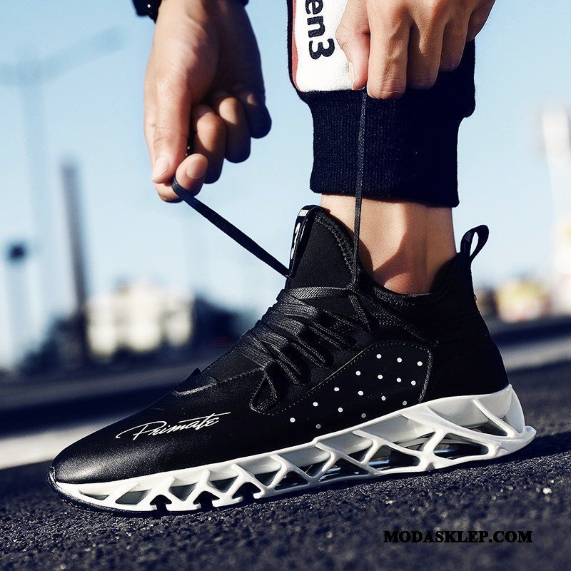 Męskie Buty Sportowe Tanie Buty Do Biegania Wiosna Męska 2019 Casual Biały
