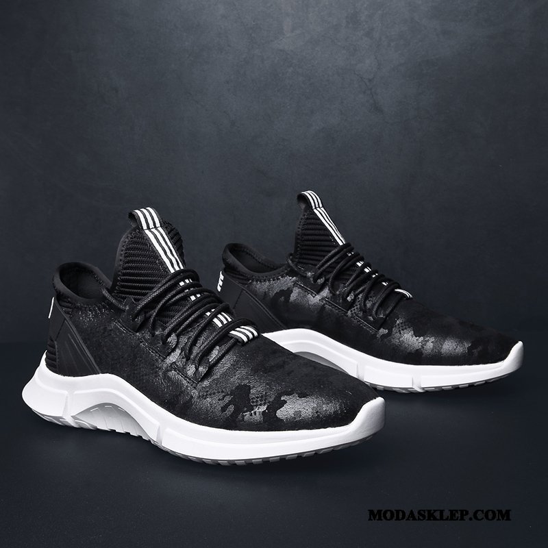 Męskie Buty Sportowe Tanie Casual Oddychające Plecione Wiosna 2019 Khaki