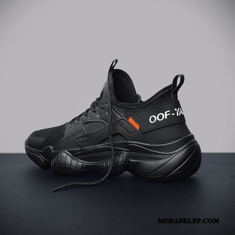Męskie Buty Sportowe Tanie Casual Wszystko Pasuje Super Męska 2019 Czarny Czerwony