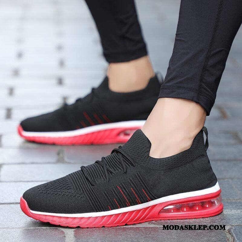 Męskie Buty Sportowe Tanie Lekkie Tendencja Wiosna 2019 Podróż Czarny