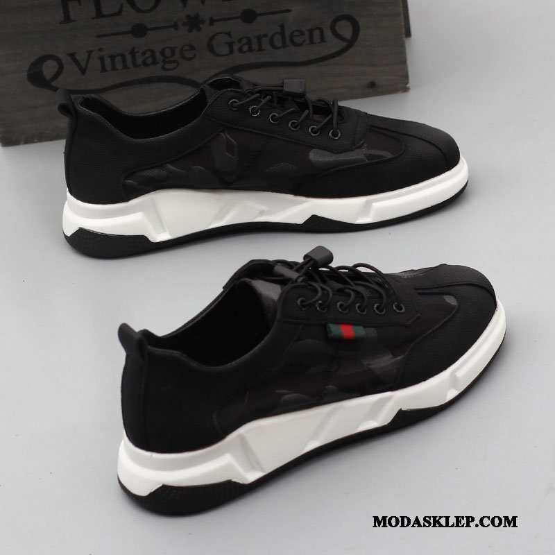 Męskie Buty Sportowe Tanie Loafers Casual Tendencja Buty Na Deskorolke Jesień Czarny