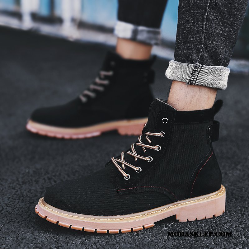 Męskie Czyścibut Kup Casual Botki Vintage Pustynia Martin Botki Brązowy